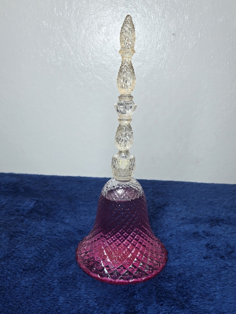 1986 Avon Rose Color Point Bell Decanter With Rose Rose Cologne 4 Fl. Oz Vintage